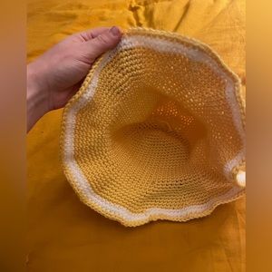Handmade crochet bucket hat